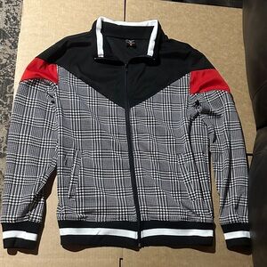 Men’s Plaid Track Jacket